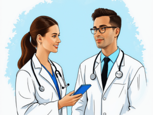 two doctors - illustration